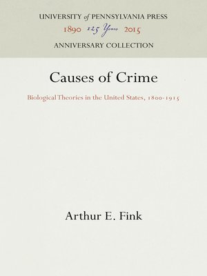 cover image of Causes of Crime